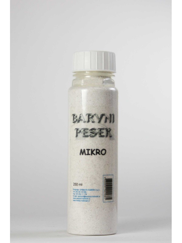 BARVIT MIKRO decorative sand WHITE 250 ml
