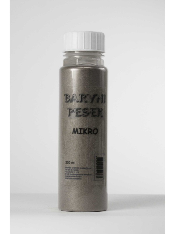 BARVIT MIKRO Decorative sand SILVER 250 ml