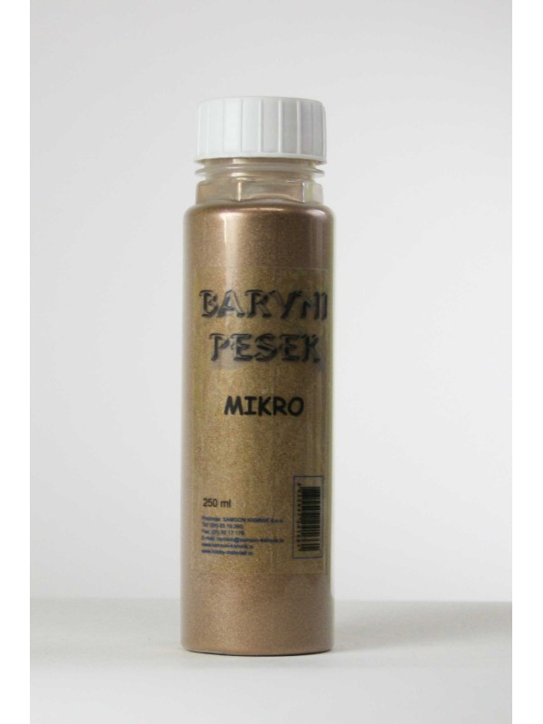 BARVIT MIKRO Decorative sand GOLD 250 ml