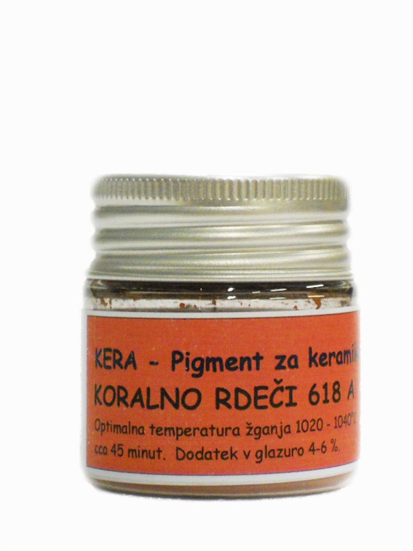 KERA Underglaze pigment CORAL RED 618 A 30 g