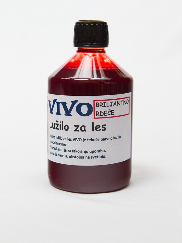 VIVO wood stain BRILLIANT RED