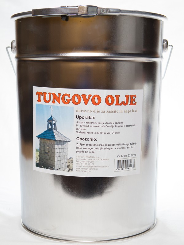 TUNG OIL for protecting wooden surfaces 20 l